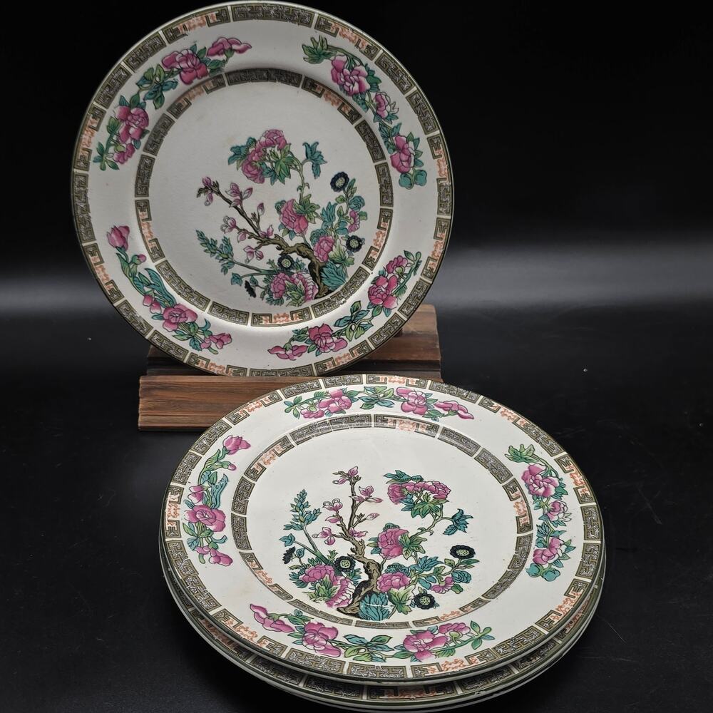 John Maddock and Sons Indian Tree Plates Set of Four 7 Inch